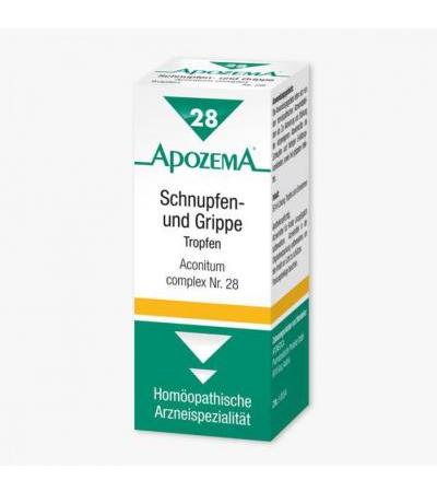 Apozema Schnupfen- und Grippe-Tropfen Nr. 28 50 ml