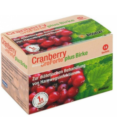 BIOGELAT CRANBERRY UroForte plus Birke 14 Stk.