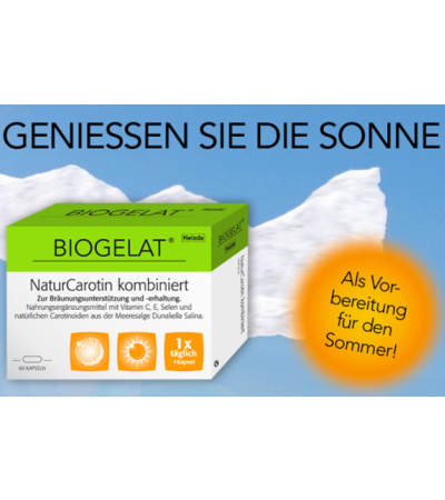 BIOGELAT NATURCAROTIN kombiniert 60 Stk.