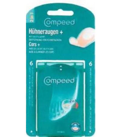 Compeed Hühneraugenpflaster am Zeh plus 6 Stück 6 Stk.