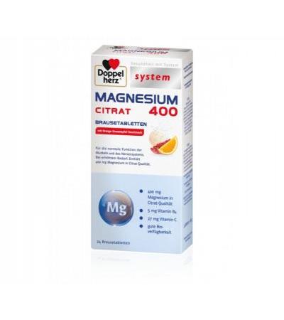 Doppelherz system Magnesium 400 Citrat Brausetabletten 24 Stk.