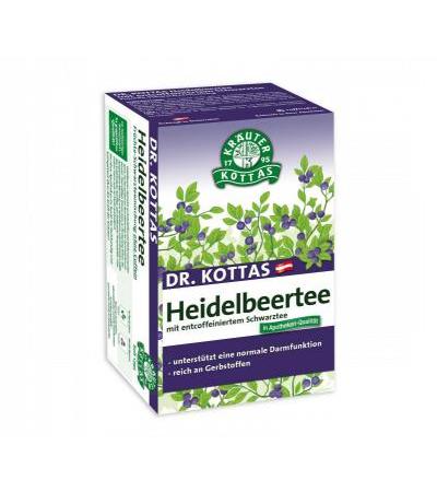 Dr. Kottas Heidelbeertee mit entkoffeiniertem Schwarztee 20 Stk.