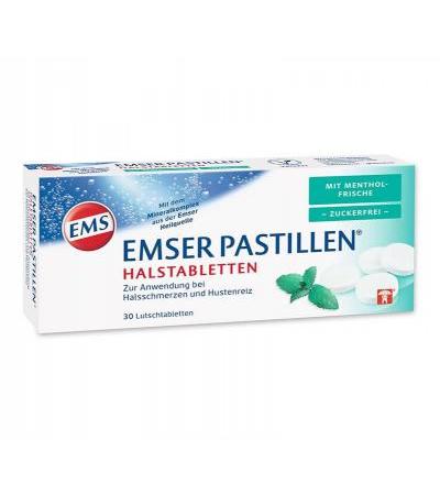 Emser Pastillen mit Menthol zuckerfrei 30 Stk.