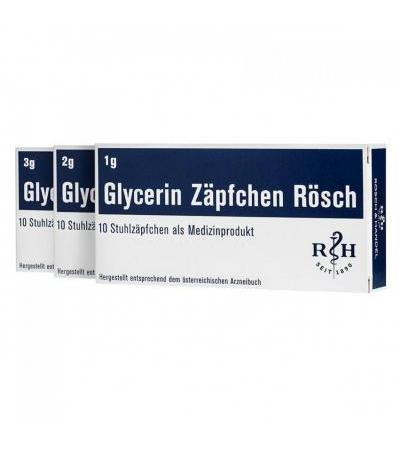 Glycerin Zäpfchen Rösch 10 Stk.