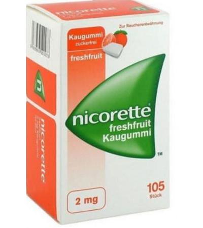 Nicorette Kaugummi 2mg Freshfruit 105 Stk.