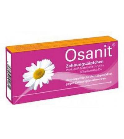 Osanit Zahnungszäpfchen 12 Stk.